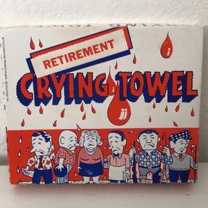 VINTAGE Boxed Retirement Crying Towel
